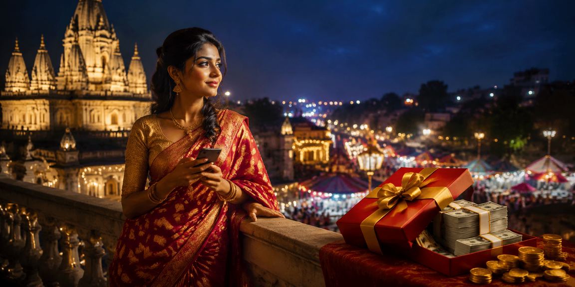 বাংলাদেশে শাড়ি পরিহিত নারী মোবাইলে ক্যাসিনো গেম খেলছেন