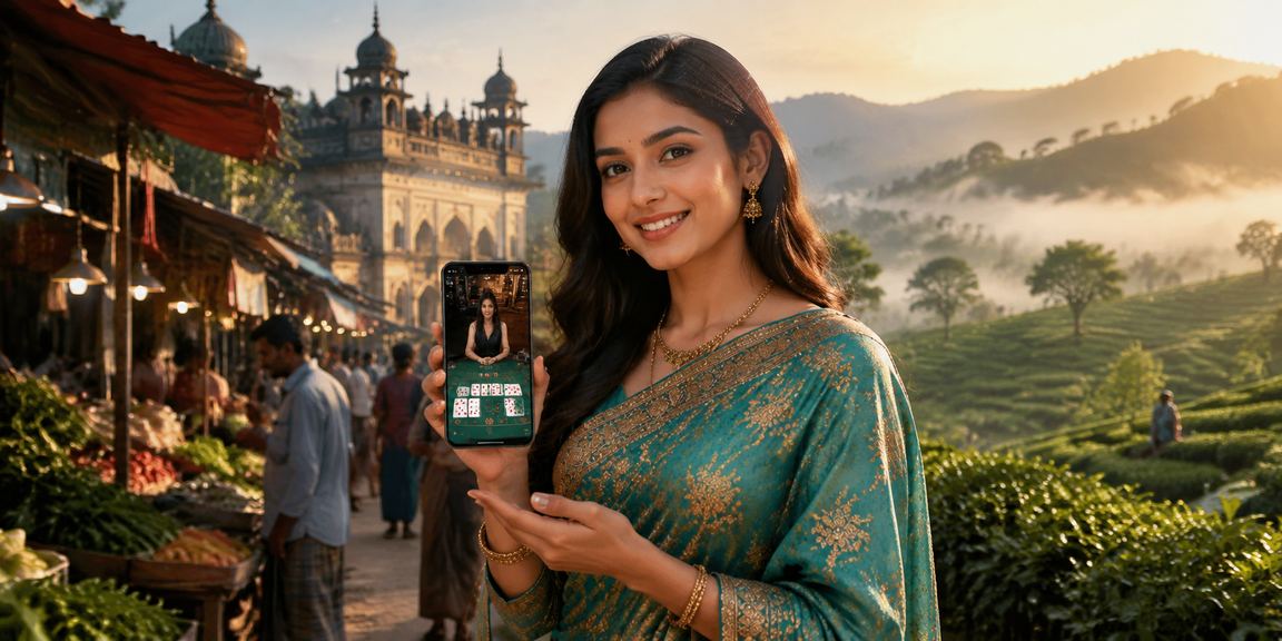 বগুড়ার চা বাগানে বাকারাট খেলার দৃশ্য
